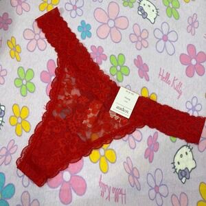 🆕 AUDEN RED FLORAL LACE THONG